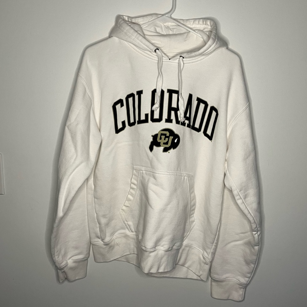 Boulder University Colorado Unisex White Hoodie